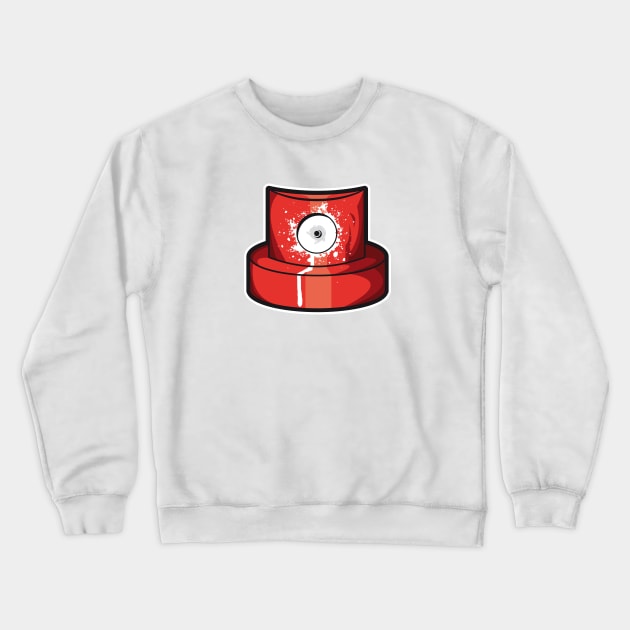 Red cap Crewneck Sweatshirt by manuvila